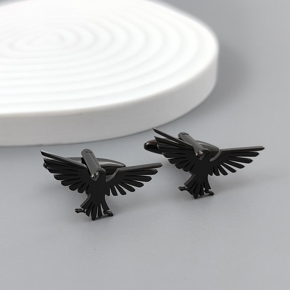 Edelstahl Adler Brosche für Herren Geometrisches Tier Muster Anstecknadel Hemd Abzeichen Personalisierte Feiertagsgeschenk für Papa