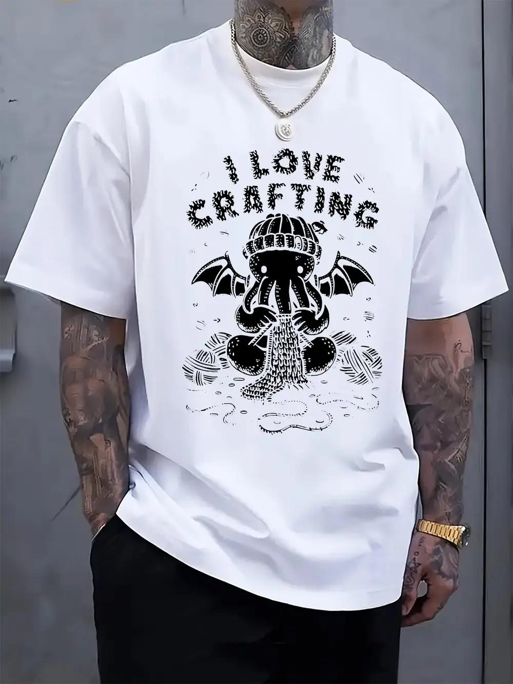 

I LOVE CRAFTING Graphic Print Short-Sleeve T-shirt - Black XXXXL