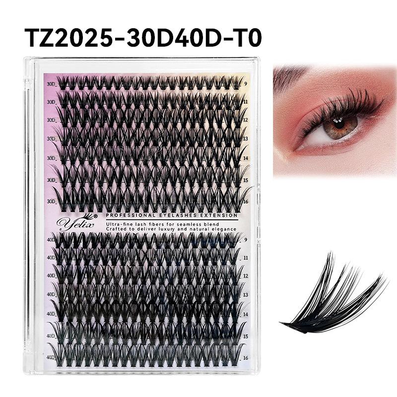 False Eyelash Book Glue Large Capacity Mixed Single Cluster Segmented 30D40D50D Hair