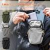 Smartphone pouch for attaches to belt fits holds 2 hiking, backpack, pouch, waterproof, 6.5-inch phones, phones, green.