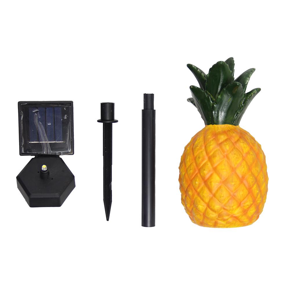 

LED Solar Yard Lamp Simulation Pineapple Landscape Light Outdoor Waterproof Decorative Garden Lawn Light Ground Stake Lamp