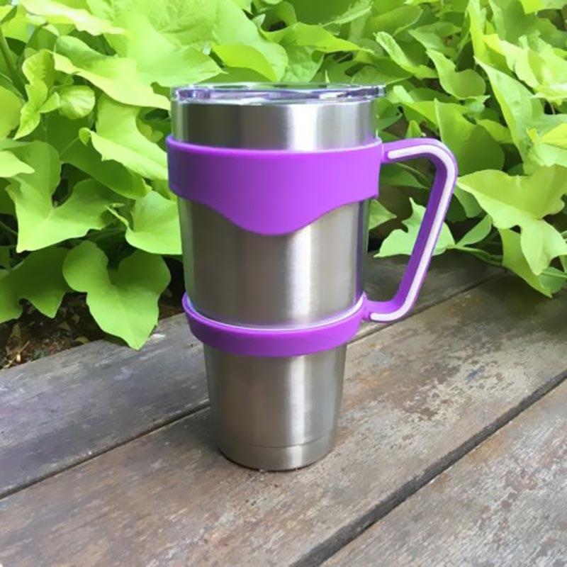 Purple Handle For 30 Oz Yeti Rtic Sic Cup Holder Tumbler Rambler Travel Cup