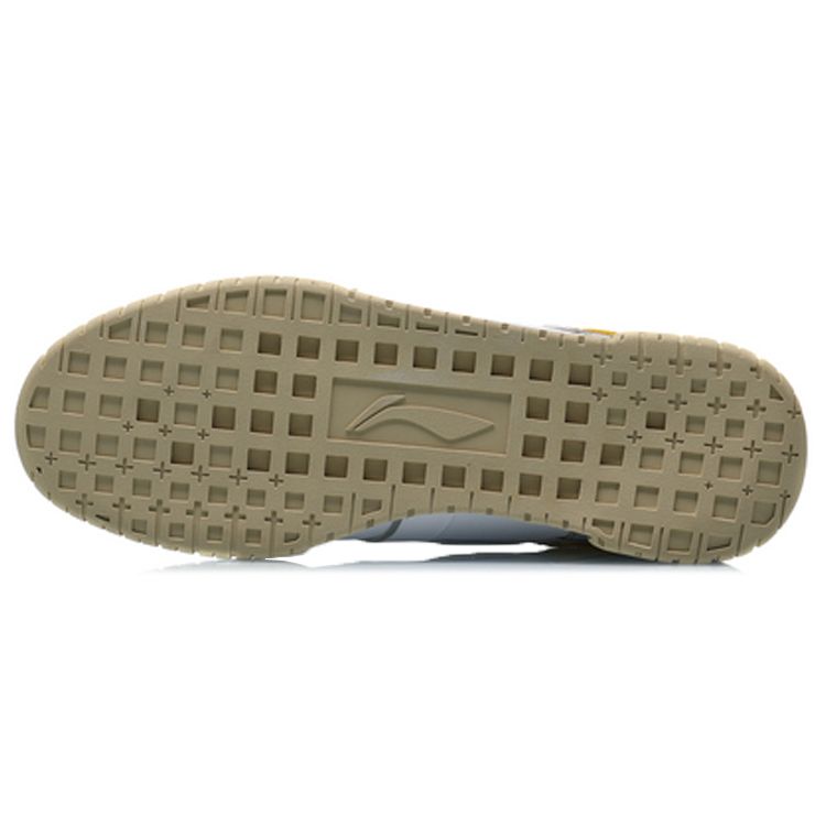 Li-Ning Versatile Strategy Non-Slip Wear-Resistant Low-Top Skate Shoes Men Sneakers White Gray AGCQ305-3