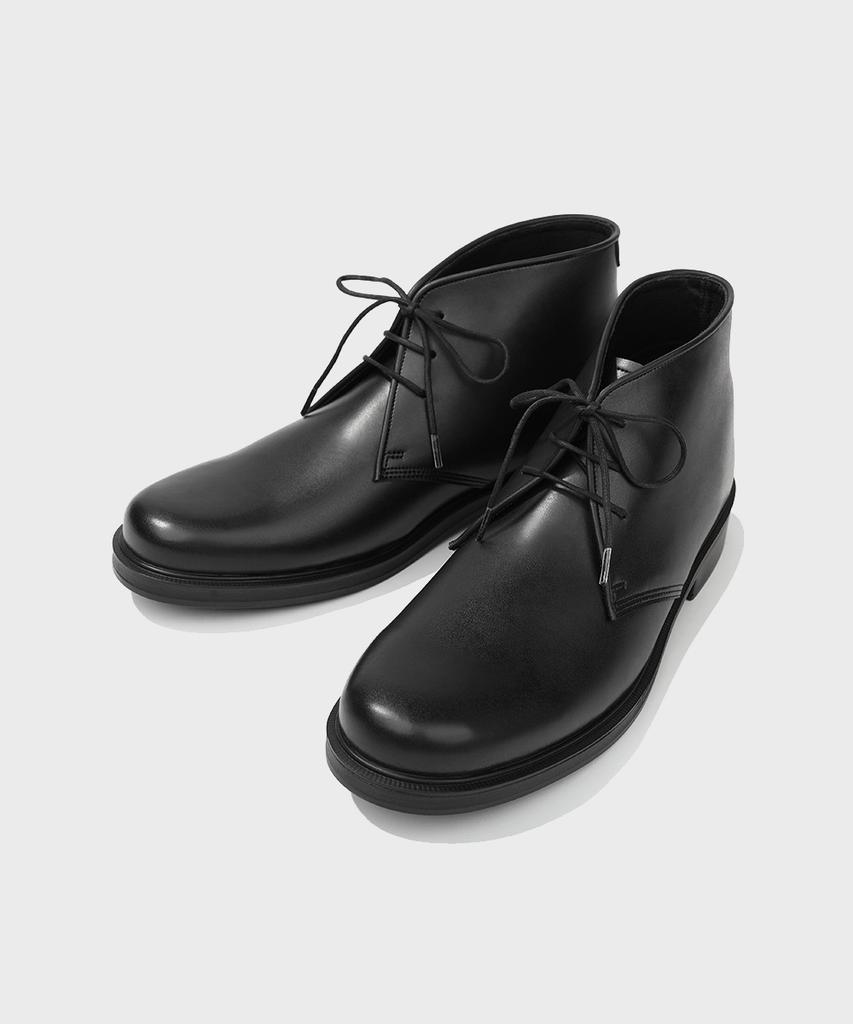 Firenze Atelier [Second.A] Basic Round Toe Chukka Boots_2Ndf4900Gb [Black]