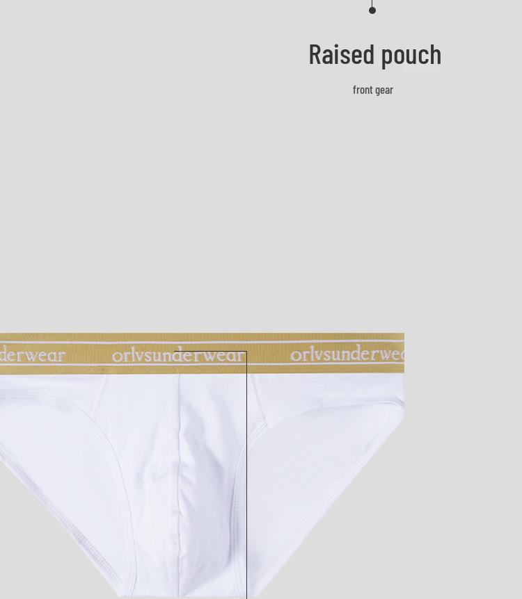 Platinum Macaron Men's U-Convex Low-Rise Cotton Briefs - Trendy and Comfortable Youth Underwear