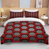 3D Geometric Hexagonal Rhombus Print Bedding Set Duvet Cover 1 Duvet Cover 2 Pillowcases Adult and Kids Bedding Set Luxury Gifts