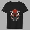 T-shirt Men's Black Print Short-sleeved O-neck Anime Funny Devil Series Slim Young Men Commuter Breathable Soft Youth Shirt Top