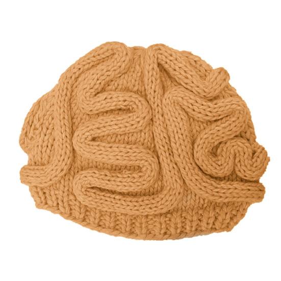 Spoof Horror Brain Knitted Hat Funny Warm Cap Party Headwear Photography Props