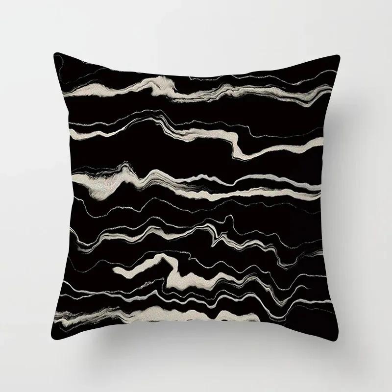 Office Sofa Cushion Cover Floral Flower Print Simple Pillow Cover Household Products