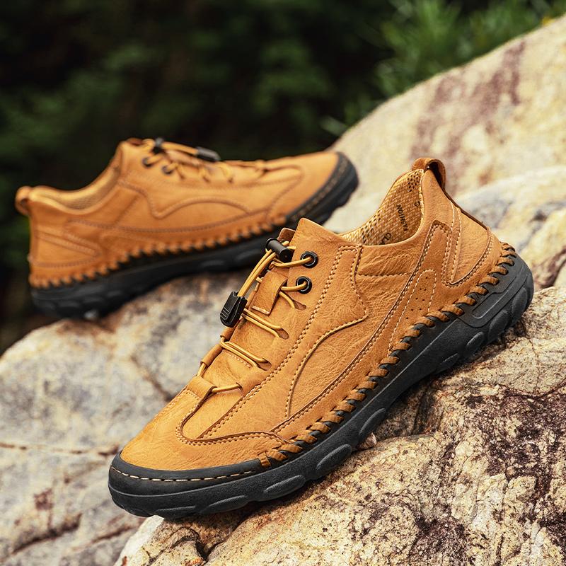 

Мужские повседневные кожаные кроссовки на шнуровке ручной работы 46 коричневый