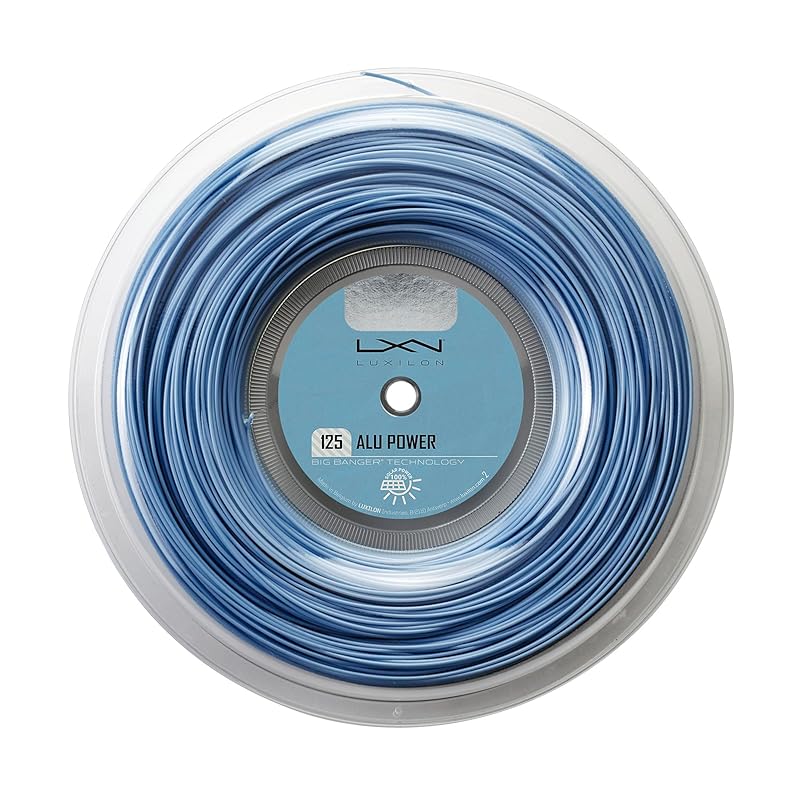 LUXILON ALU POWER 125 220M Tennis String (WRZ990100BL) 125 (1.25mm) [220m Reel] Ice Blue