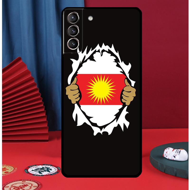 Yazidi Flag Ezidxan Phone Case For Samsung Galaxy S24 Ultra S9 S10 S20 FE S21 S22 S23 Plus S25 Ultra Back Cover