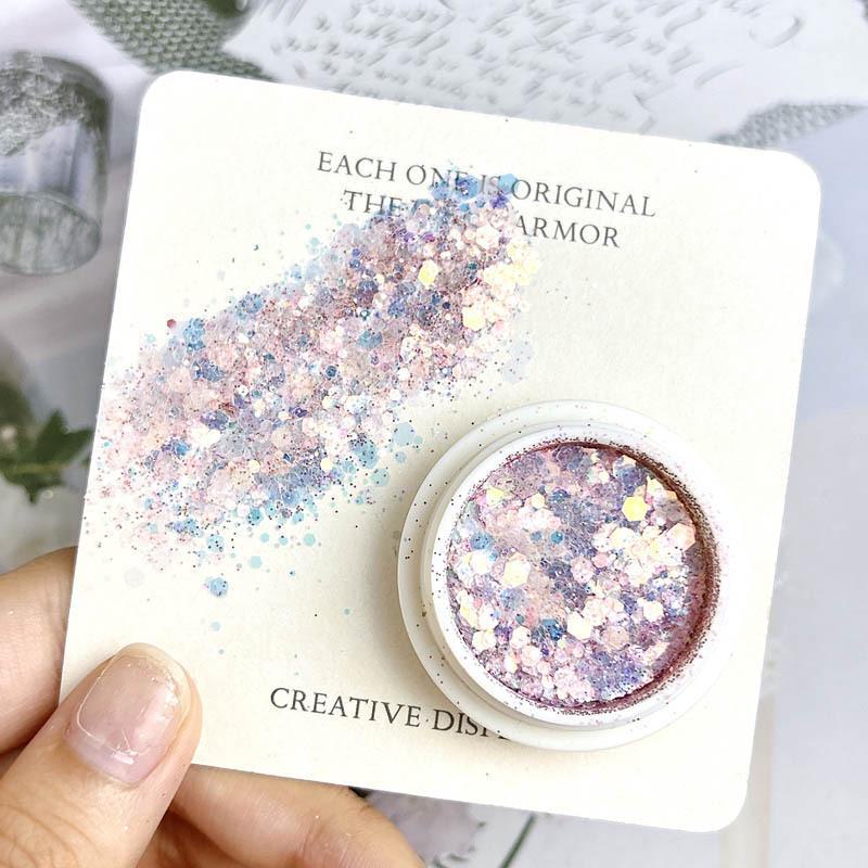 Fairy Eyes Nail Art Sequins - Net Red Gradient Glitter - Korean Large Sequins - Eye Makeup - Nail Art