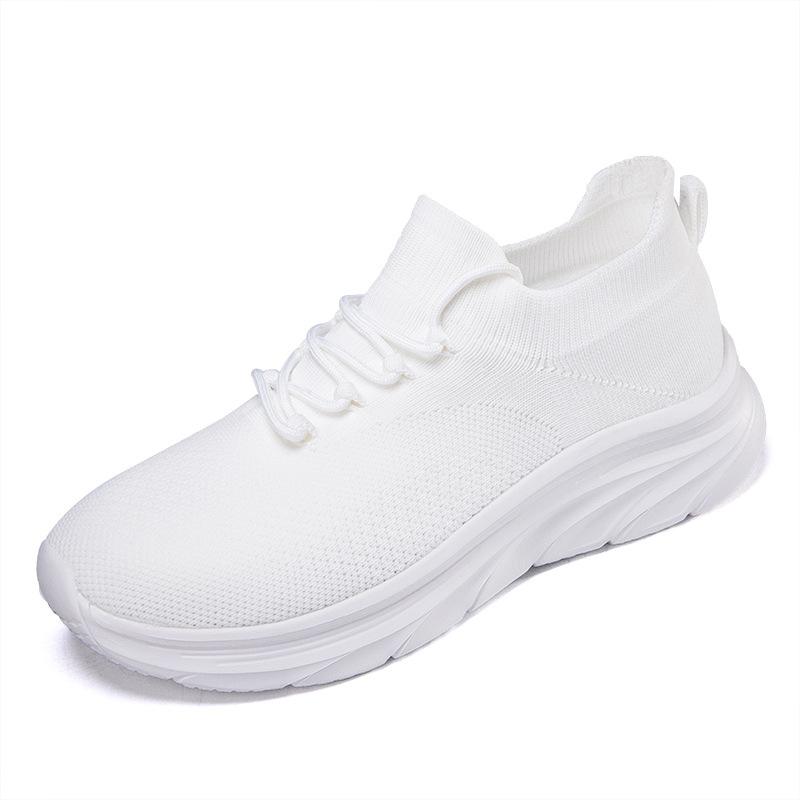 New Men's Shoes Sports and Leisure Shoes Breathable Men's Shoes Outdoor Fashion Versatile Flying Woven Fabric Men