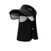 Summer Sun Hat with UV Protection, Face Mask, Sun Hat with Wide Brim for Outdoor Cycling, Unisex
