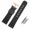For Cartier Calibre London Tank Strap W7100056/WSCA0006W7100037/W7100041/7100015 man fluoro rubber silicone watchband 23mm 24mm