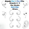 Soft Ear Hooks Tips for AirPods Pro 2 Airpods 4 3 Generation Case Earpad Covers Anti Slip Holders Silicone Eartips Earbuds
