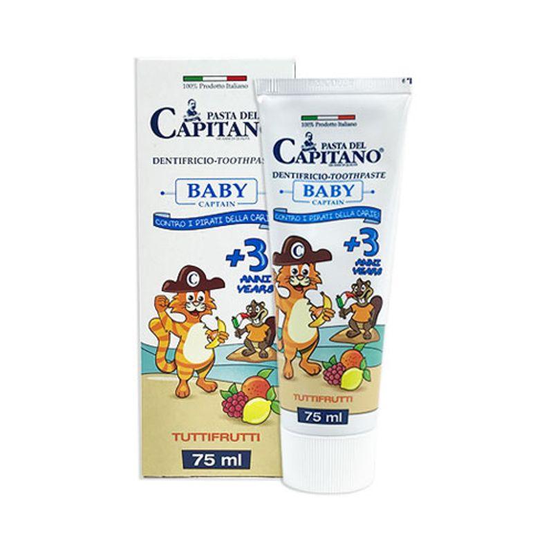 Pasta del Capitano Fruit Flavored Children s Toothpaste 75ml (Ages 3-6)