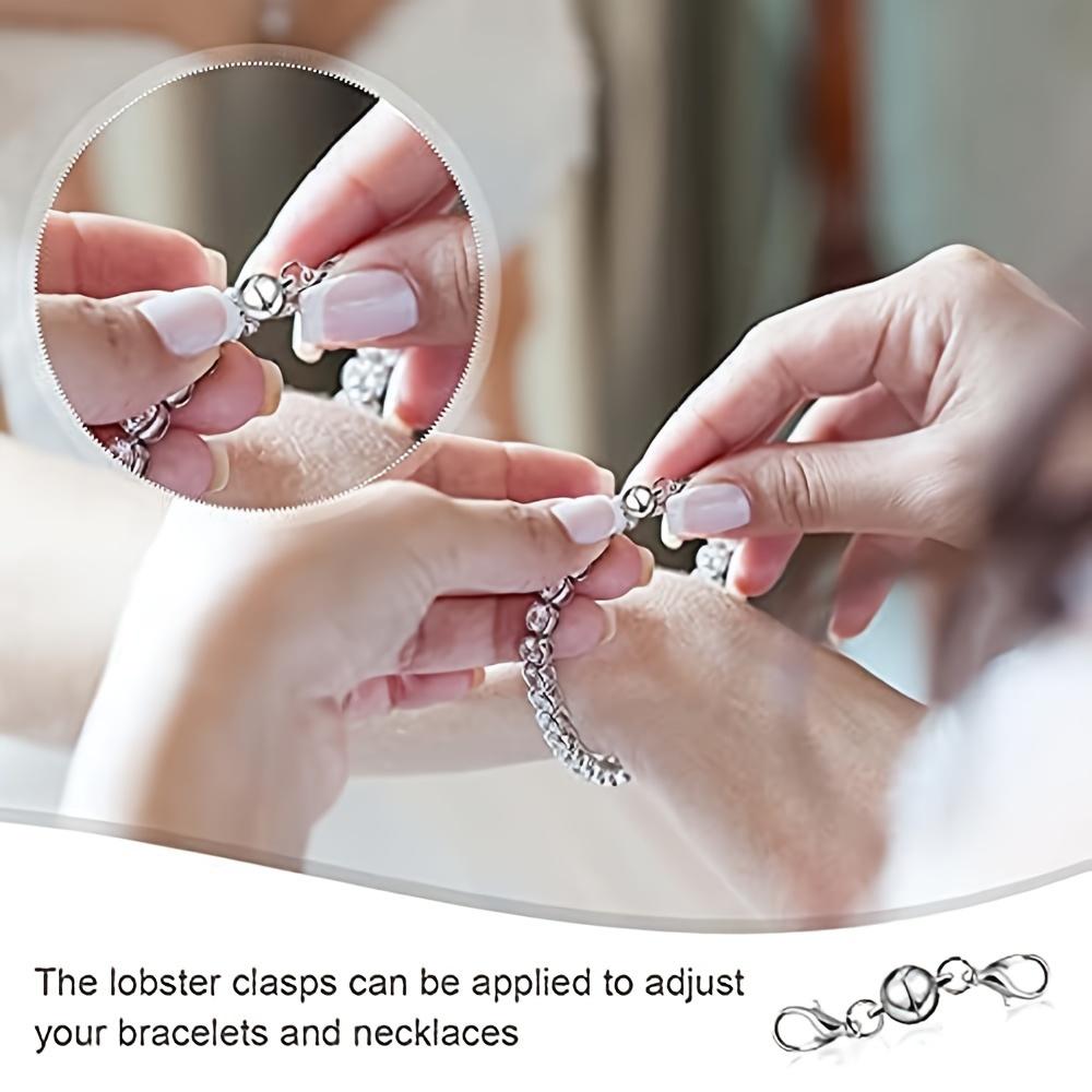 2/4/10pcs Simple and fashionable spherical buckle bracelet necklace connecting buckle double headed lobster buckle connector bracelet necklace