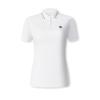Striped High-Quality Minimalist Polo Shirt Women Tops Bright-White A11W433107FWT