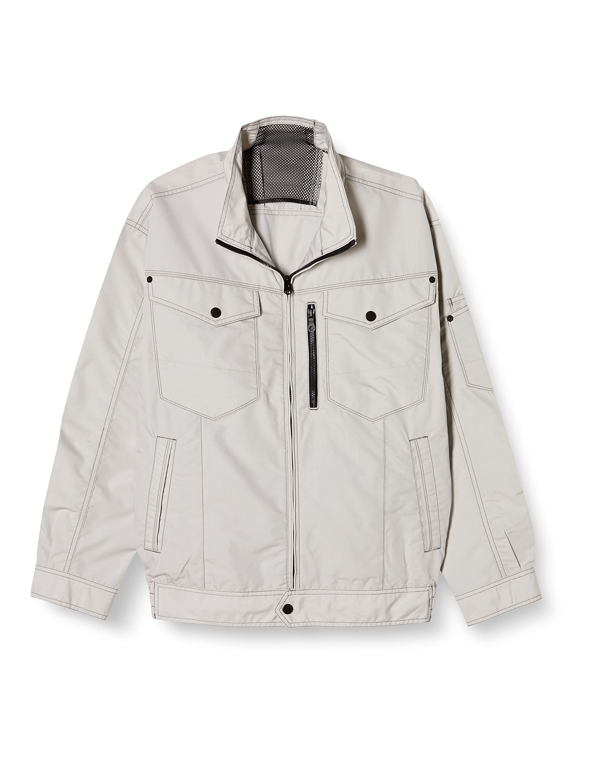 

Air Conditioned Wind God Clothing Long Sleeve Blouson with Fan Net KU95100V Silver L Sun-S [Clothing Only]