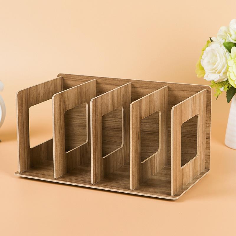 Desktop Storage Shelf with DIY Creative CD and DVD Rack for Home and Office