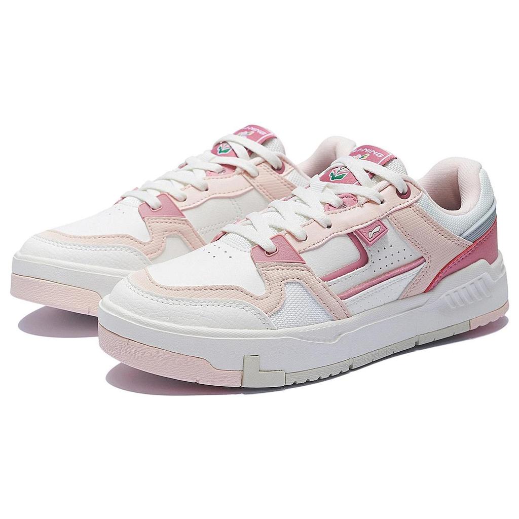 Li Ning ACE V2 Low top Skateboard Shoes Women's Pink White AGCS156-3