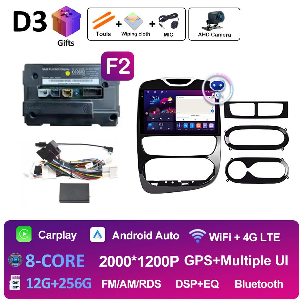 Dla Renault Clio 3 4 2012 2013 2014 2015 - 2018 Stereo DSP Samochodowe Radio Wideo Odtwarzacz Multimedialny Nawigacja GPS Ekran QLED IPS WIFI