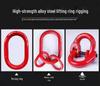Four-Limb Lifting Chain Sling Set with Two Hooks and Lifting Eyes - Available in Single, Double, and Four Leg Options