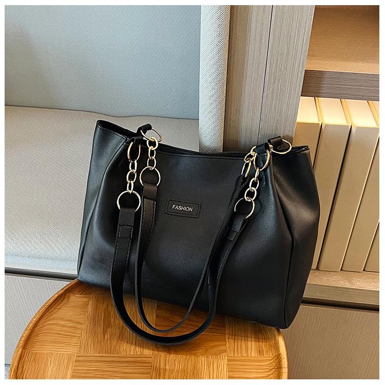 Fashion Casual Shoulder Bag Women's 2025 Early Autumn Fashion Tote Bag Simple Large-capacity Handbag