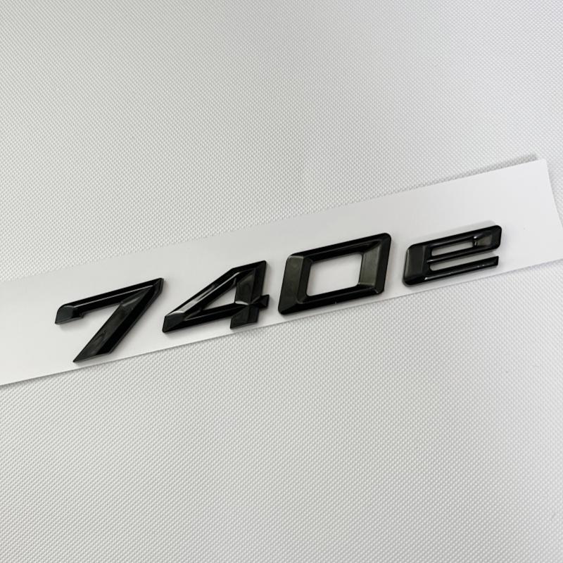 Car Trunk Words Letters Logo Badge Emblem Decals Sticker For BMW 7 Series 730e 740e 745e 750e 760e F01 F02 G11 G12