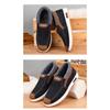 Men's Winter Fleece-Lined Slip-On Snow Shoes Non-Slip Warm Comfortable Casual Flats.