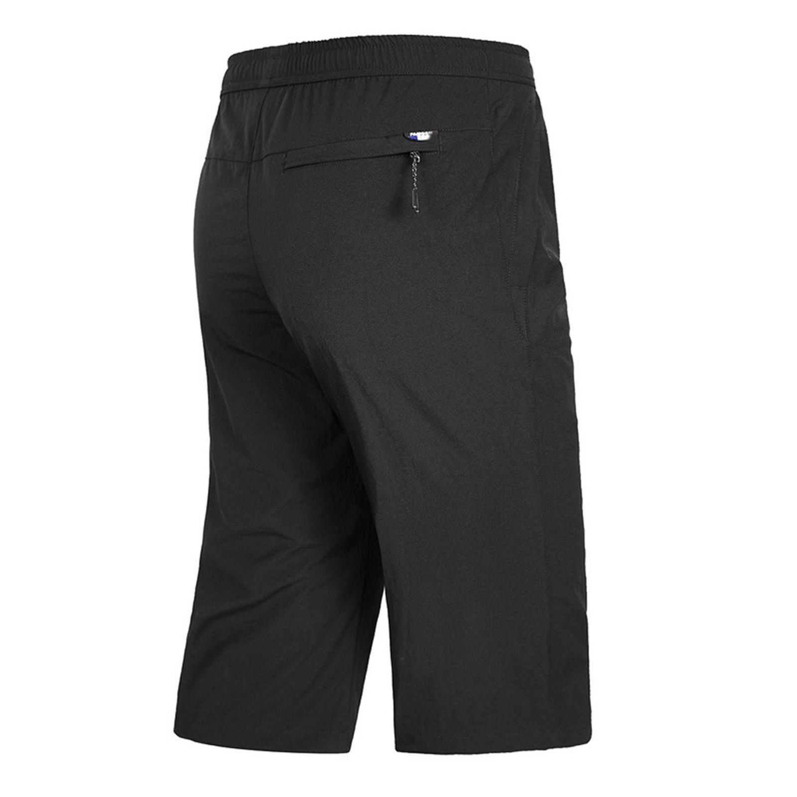 Мужские летние тонкие быстросохнущие пляжные повседневные спортивные брюки большого — фото 7