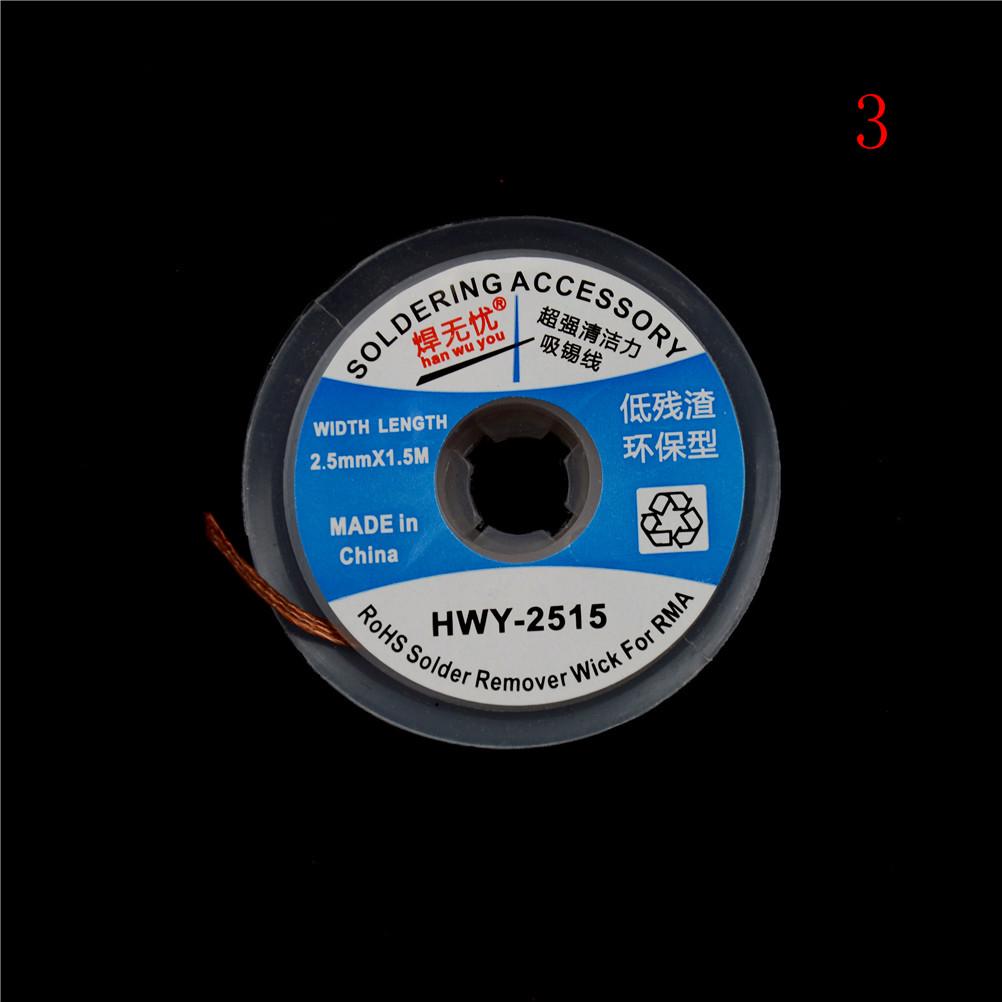 Desolder Desoldering Braid Wick Wire Mop Solder Sucker Fluxed Remover HQ