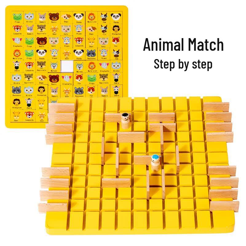 Mussels Two-in-One Wooden Step-by-Step Strategy Board Game Set