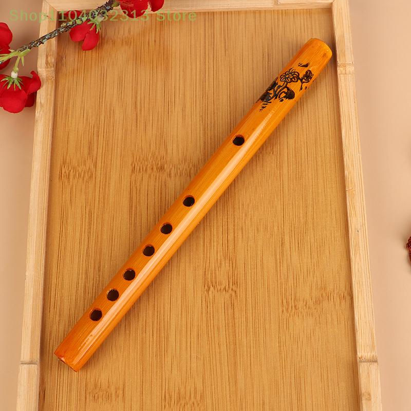 1PZ Clarinetto di Bambù a 6 Fori Colore Legno Flauto Strumento Musicale per Studenti Guida per Principianti agli Strumenti Musicali