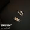 Fashionable Silver S925 Open Finger Ring With Geometric Design For Women Jewelry Stylish