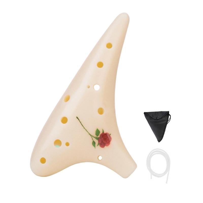 

Resins Ocarina For Beginners Featuring 12 Precisions Holes And Clear Sound Quality For Practice Or Performances