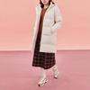 Anta Comprehensive Training Series Solid Color Zipper Hooded Down Jacket Women Outerwear White 962347902-1