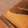 Unisex Crazy Horse Leather Passport Holder Genuine Leather Travel Document Organizer Multi-Functional 2-in-1 Card Wallet for Business Trip Daily Use