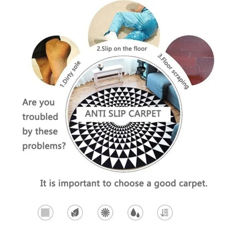 Space Round Rug Planet Floor Carpet Alphabet Non Slip Circle Rugs Rocket Anti Slip Mat Math Area Rugs Black Rug For Kid's Room