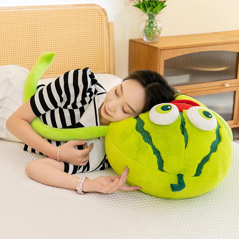 Ugly Watermelon Plush Toy Stuffed Fruit Doll Kids Collectors Gift Decoration