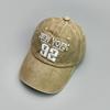 Embroidery Letter Wide Brim Baseball Cap Men And Women American Retro Retro Sunshade Fashion Cap