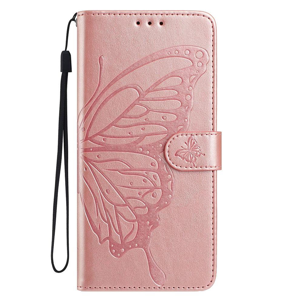 Butterfly Flower Leather Phone Wallet Case Book For Moto G Play Edge G 5G G10 G20 G22 G30 G32 G40 G60 G62 G71S G73 G82 G86 Cover
