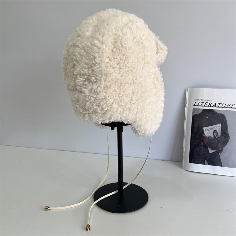 

Winter thickened warm plush Lei Feng hat children outdoor travel cold cycling ear protection hat new ski hat M（56-58cm） темно-коричневого кольору