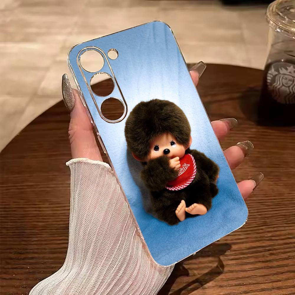 Cute M-monch-hichis Clear Soft Silicone Phone Case for Samsung Galaxy A71, A70, A52, A51, A40, A30