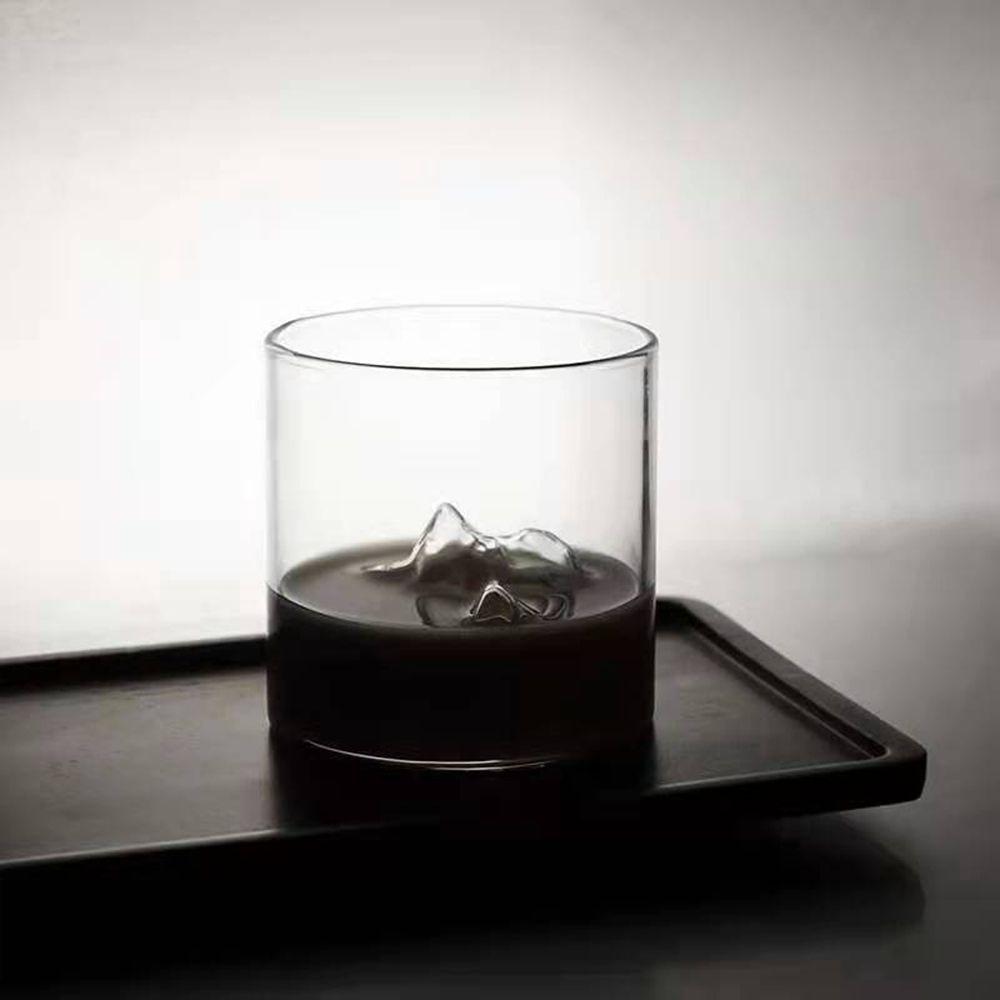 3D Mountain Drinkware Clear Handmade Whiskey glass Beer Mug Drinking Glasses Glass Cup