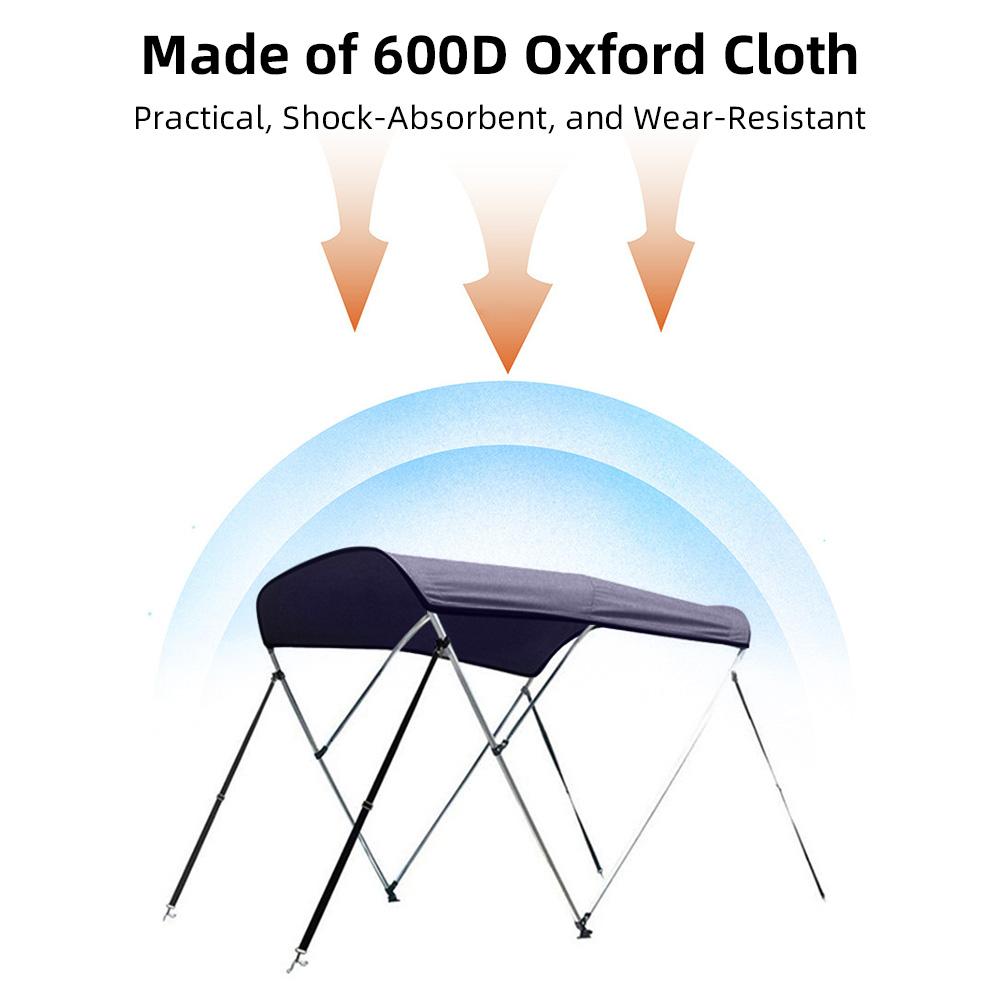 Boat Sun Shade Canopy Perfect for Width of 1-1.4 Meters Yachts Rubber Boats Fishing Boats 600D