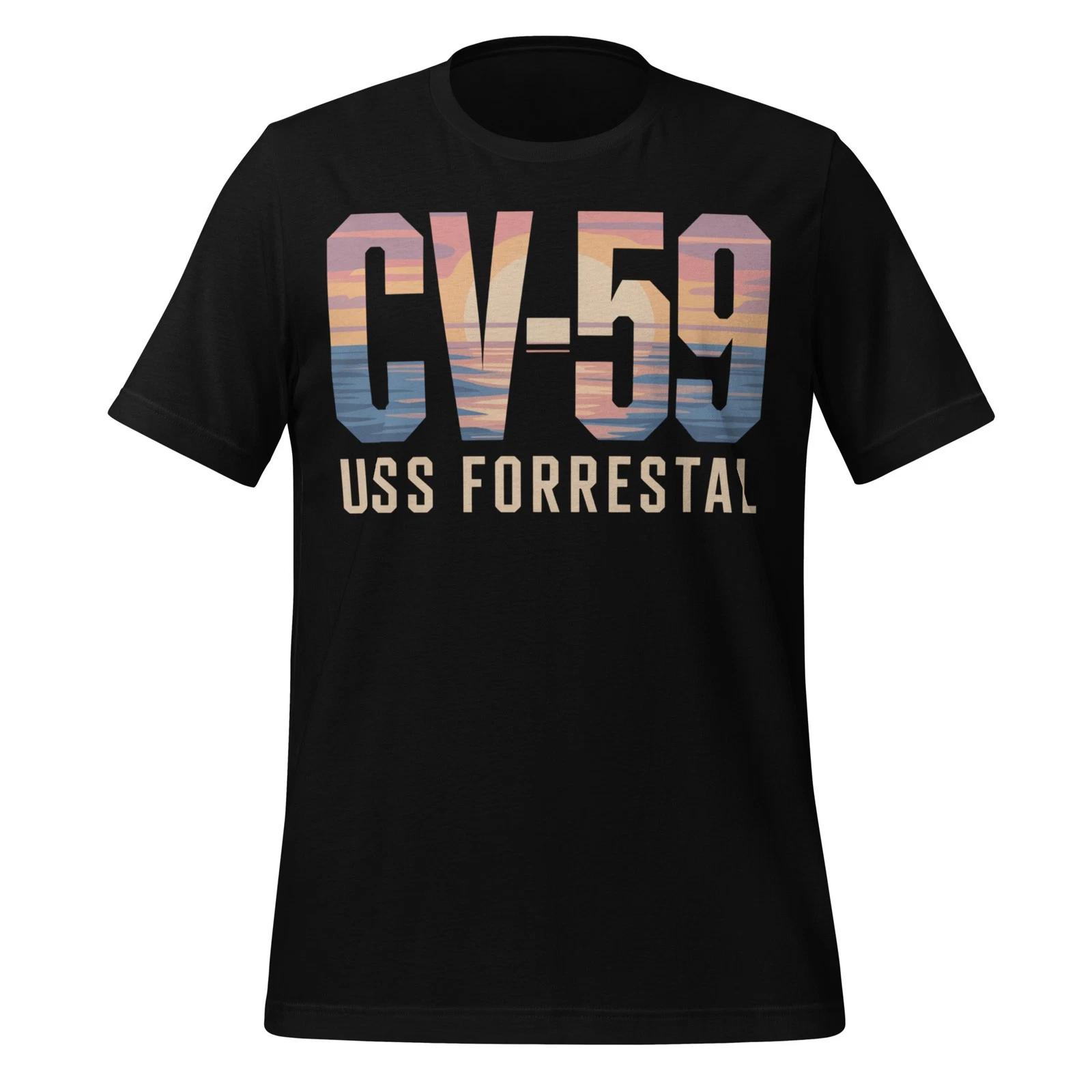 CV-59 USS Forrestal Aircraft Carrier Shirt XL