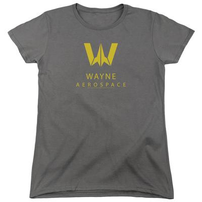 Justice League Film Wayne Aerospace Damen T-Shirt Anthrazit
